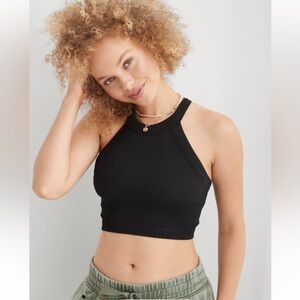 Aerie Superchill High Neck Tank Top